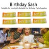 6 Pcs Birthday Sash Reusable Soft Comfortable Colorful Satin Birthday