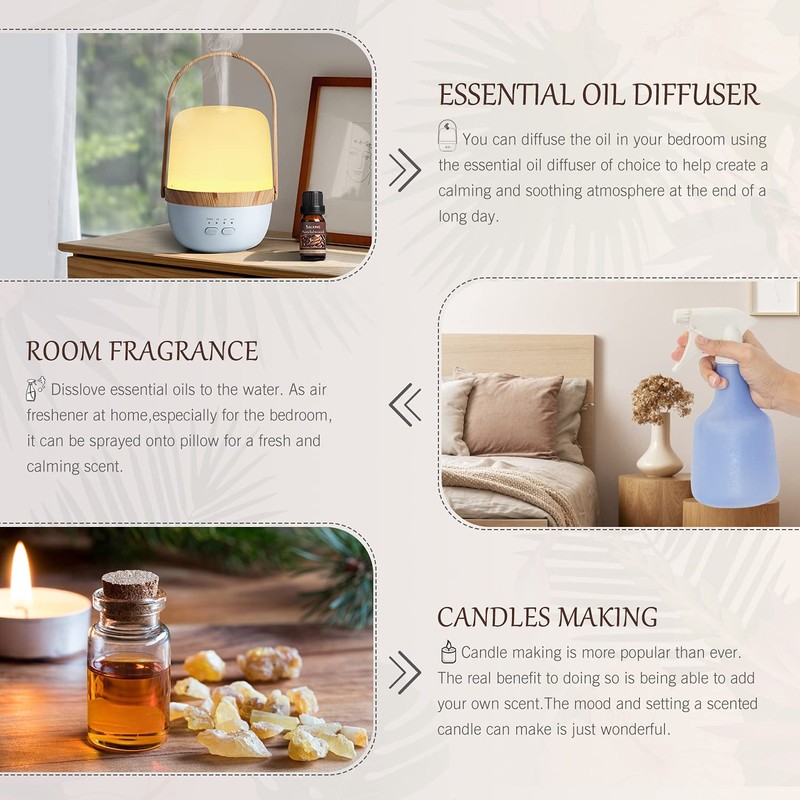 Woody Essential Oils Set, Men Scents Fragrance Oil for Candle