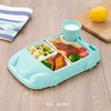 Kids garden Car Plate 8Pcs/Set Bamboo Children Dinnerware Sets -