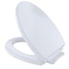 TOTO® SoftClose® Slow Close Elongated Toilet Seat and Lid, Cotton