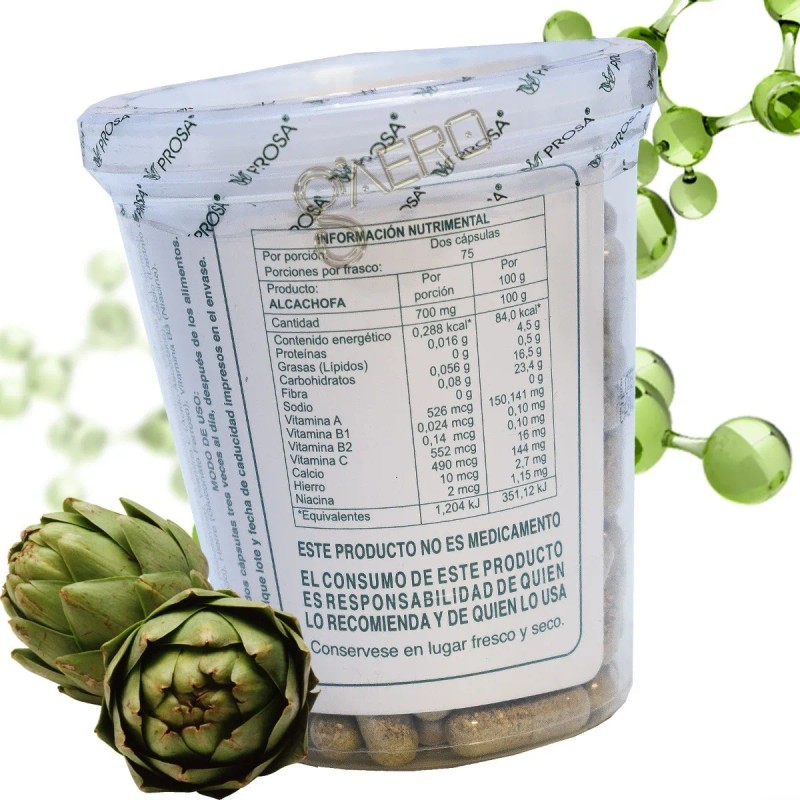 Alcachofa 150 Capsulas Vinagre De Manzana Y Nopal Prosa Sin