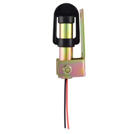 D-TECH Bracket Round Light Tractor with Cable, Brass Socket and Rubber Cap, Universal Holder Rotating Light for All Brands Tractor, Attachment Tubes Diameter 24 mm, According to DIN 72591 (Pack of 2)