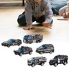 6pcs 1:64 Engineering Car Model Alloy Simulation Vehicle Car Model