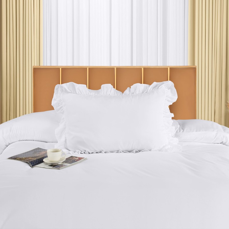 Utopia Bedding Ruffle Duvet Cover - Single Duvet Cover Set