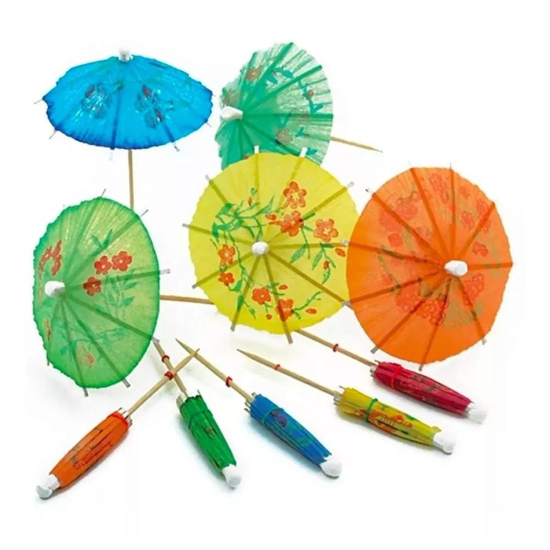 Jands Distribution Palillo De Sombrilla Coctel Hawai Tropical Bebidas 500