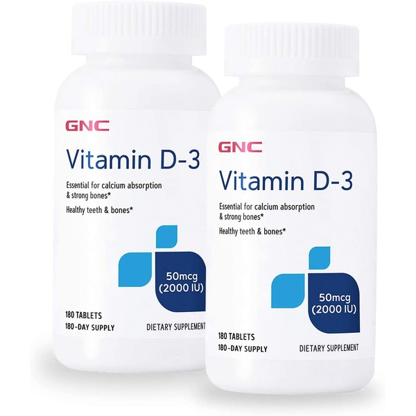 GNC GNC Vitamin D-3 2000 IU - Twin Pack