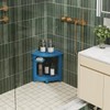 nalone Corner Shower Stool, HDPE Shower Bench for Inside Shower,