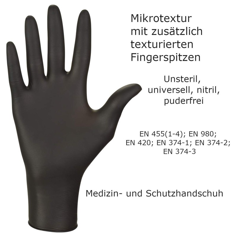 Sellon24 Disposable Nitrile Gloves Box of 100 nitrylex pf Gloves,