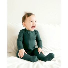 VAENAIT BABY Toddler Kids Junior Solid Footie Pajama Cozy Modal Green 3-6M