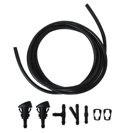 Windshield Washer Squirter Nozzle Spray Jet Kit Fluid Hose Connector Set Fit for Dodge Durango Limited Sport Utility 4-Door 5.7L 345Cu. In. V8 GAS OHV Naturally Aspirated 2014 2015 2016 by XSPANDER