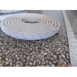 Zhangbl PVC Flexible Moulding Wall Molding Trim Strip Home Decor 7/8 inch (2.2cm) x 115"(293cm) x 1.1cm (Thickness) Furniture Cabinets Windows Wardrobe Wall