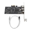 PCIE 1X to 3 Port 1394A Firewire Riser Card Dual