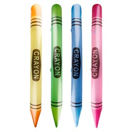 Tabanzhe 4PCS Giant Inflatable Crayons-41.3 Inch Large Blow up Crayon Set Neon Big Crayon Decorations Prop for School Classroom Supplies Decor Kids Birthday Party Favor(Random Colour)