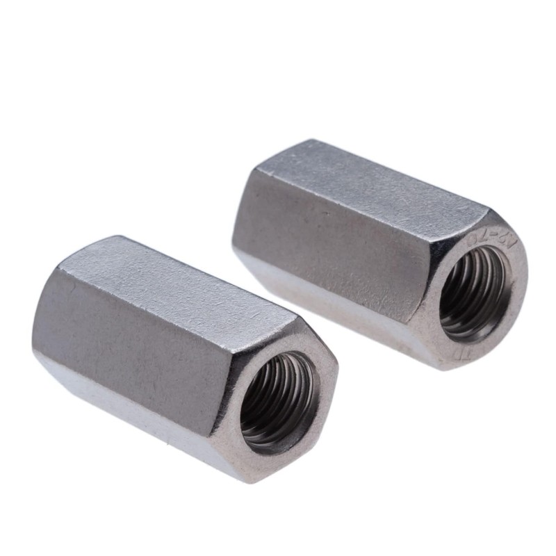 M5 Sechskant-Kupplungsmuttern aus Edelstahl (15mm 8mm), Rostfreier Stahl Langer Stab