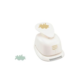 Vaessen Creative 21435-095 Motif Punch Triceratops (Dinosaur) 2.3 x 1.8 cm Scrapbook Accessories for Craft Punch for Card Making, Scrapbooking and Journaling, White Gold, 23 x 18 mm