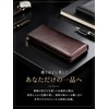 MUGEN KANDA Genuine Leather Long Wallet, YKK Zipper, Slim Large