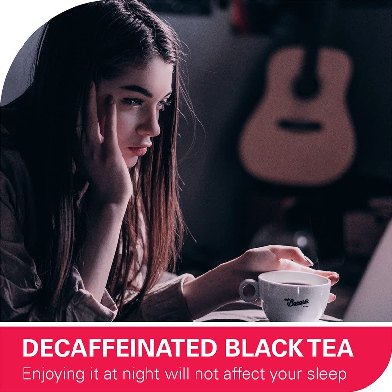 WT WEETEE Organic Decaf Black Tea Bags, Organic Black Tea