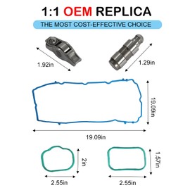 24Pcs Rocker Arms Lifters Valve Gaskets Kit For 2011-2021 3.6L Chrysler Dodge Jeep Ram, 3.6L Pentastar, 5184332AA，5184596AE 5184562AC, 5184331AC
