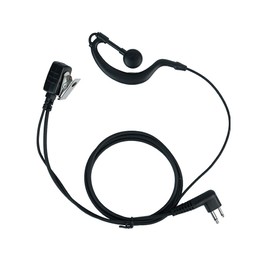Caroo G Shape Earpiece Headset with PTT Mic for Motorola Talkabout Cp200 Rdm2070d Cp185 cls1410 cls1110 Walkie Talkies Two Way Radio 2 pin