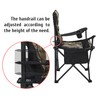 MaiuFun Oversized Camping Chair Folding Heavy Duty Quad Outdoor Large