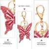 Butterfly Keychain Crystal Rhinestone Sparkling Keychain Bling Key Fob Holder