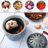 Ohmique Garlic Keeper for Counter - Ceramic Garlic Storage with