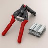 Hog Ring Pliers Kit with 600 Galvanized Steel Hog Rings