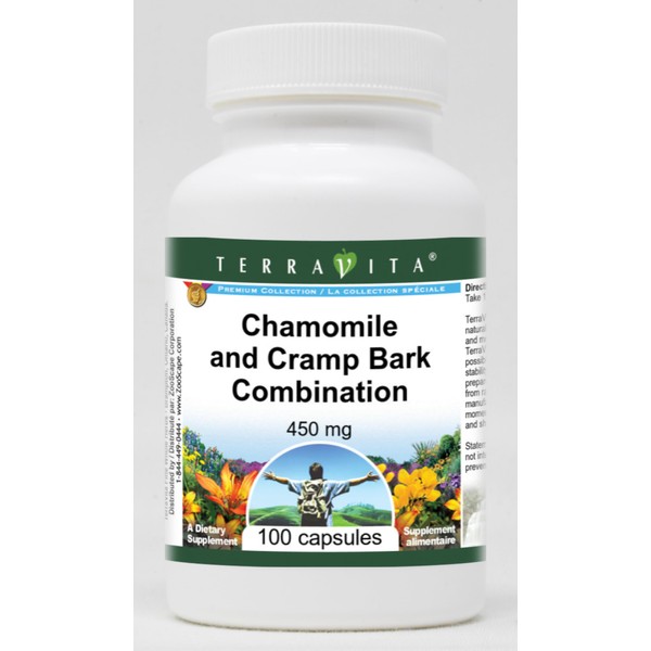 Chamomile and Cramp Bark Combination - 450 mg (100 Capsules,