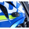 R&G(アールアンドジー) エアロクラッシュプロテクター GSX-R1000 GSX-R1000R (17-) ホワイト 左右セット カウル用加工 RG-CP0421WH