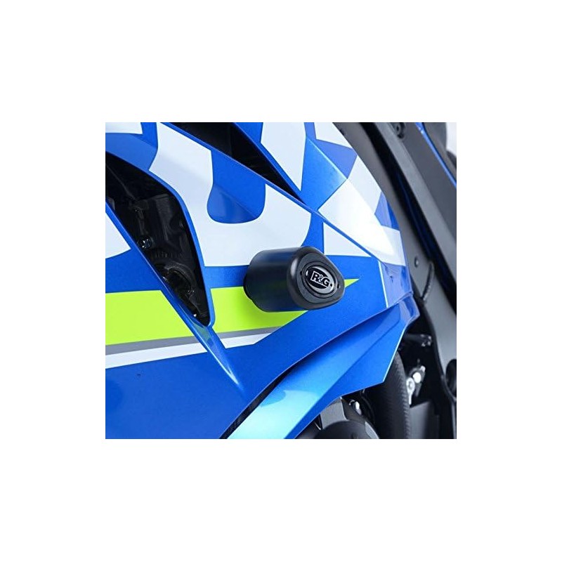 R&G(アールアンドジー) エアロクラッシュプロテクター GSX-R1000 GSX-R1000R (17-) ホワイト 左右セット カウル用加工 RG-CP0421WH