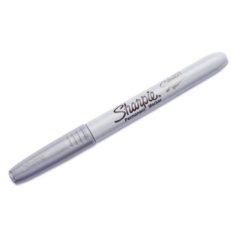 Sharpie 39109PP Metallic Permanent Markers Fine Point Silver 4 Count