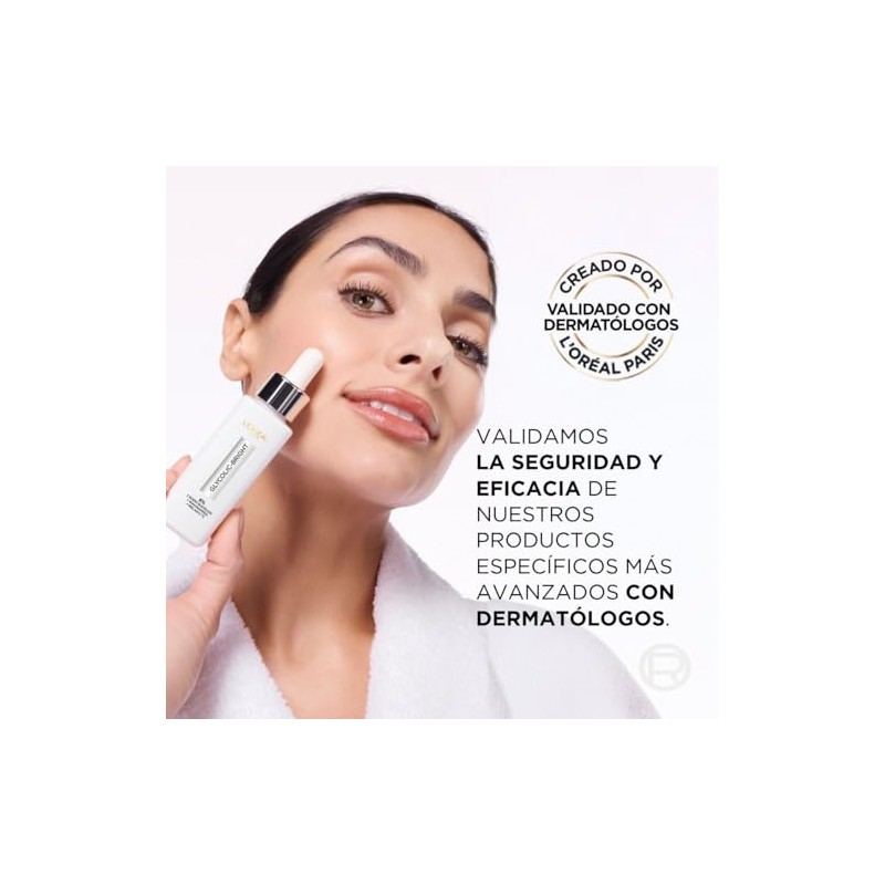 LOreal Paris Glycolic Bright Srum Anti Manchas, cido Gliclico, Niacinamida