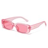 JASPIN Rectangle Sunglasses for Women Men Trendy Y2k Retro 90s