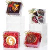 RomanticBaking 25PCS 5x5x2 Inches Full Clear Cookies & Cake Boxes