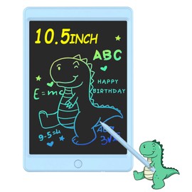 TeinenRon - tablet de escritura LCD para niños pequeños, tablero de 10 pulgadas para niños, tablet de dibujo colorida, almohadilla de dibujo educativa para niños, cumpleaños para niñas y niños de 3, 4, 5, 6 años, azul