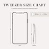 Tweezerman Stainless Steel Slanted Point Tweezer - Eyebrow Precision Tweezers,