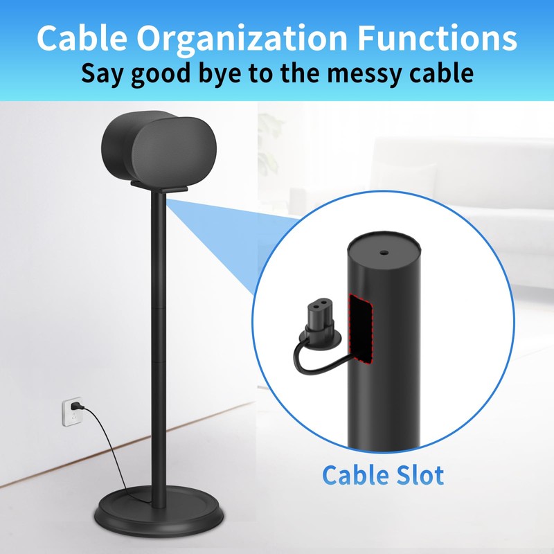 Heavy-Duty Speaker Stand for Sonos Era 300 Stand with Cable