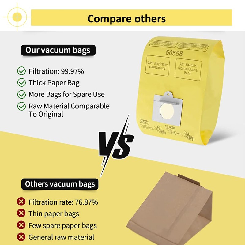 50403 Disposable Canister Vacuum Bags: replacement for Kenmore type C/Q