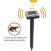 2pcs Garden Solar Powered Ultrasonic Repeller Pest Rodent Mouse Mice