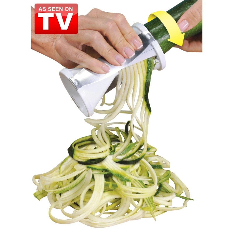 Veggetti White Vegetable Spiralizer Easy Veggie Slicer for Healthy Noodles