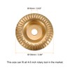HARFINGTON 3Pcs Wood Carving Disk Grinder Wheel 4" Rotary Tool
