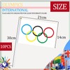 10pcs Small Oly Flags on Sticks for Olympic 2024 Decorations,Olympic