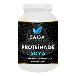 Proteína de Soya 90 1 Kg Sabor Natural  Saisa Herbal  Alta en Proteína, Vegana, Sin Azúcar, Ideal para Nutrición y Masa Muscular                      