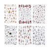 Winning Smile 6 Sheets Nail Art Decals 3D Embossed Stickers｜Professional