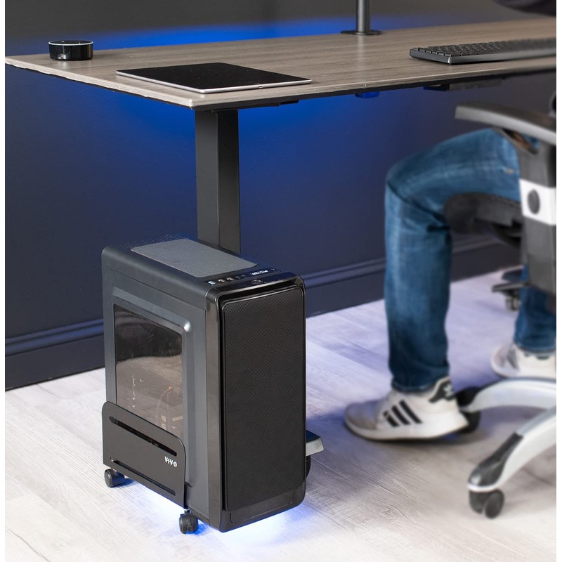 VIVO Large Computer Tower Desktop ATX-Case, CPU Steel Rolling Stand,