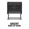 Absent Make-up Work Teacher Self Inking Rubber Stamp (Black Ink)