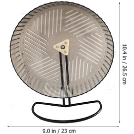 WADY 10 Inch Silent Hamster Wheel for Hedgehogs and Small Animals - Quiet Exercise Wheel with Stable, Rat Flying Saucer Toy Metal Brackets (Grey)