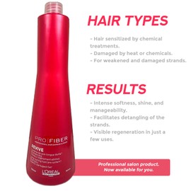 L'Oreal Professional Pro Fiber REVIVE shampoo 34 fl oz - Pack of 2