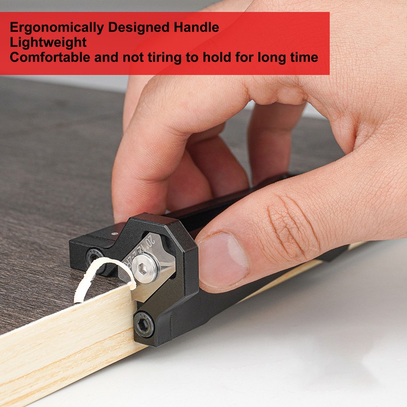 Woodworking Edge Trimmer Aluminum Alloy Manual Wood Edge Planer Arc