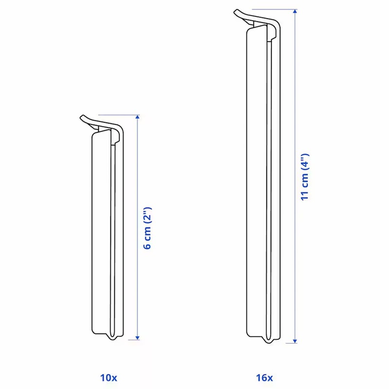 BEVARA Bag Clips, Coloured Set of 26 Pieces